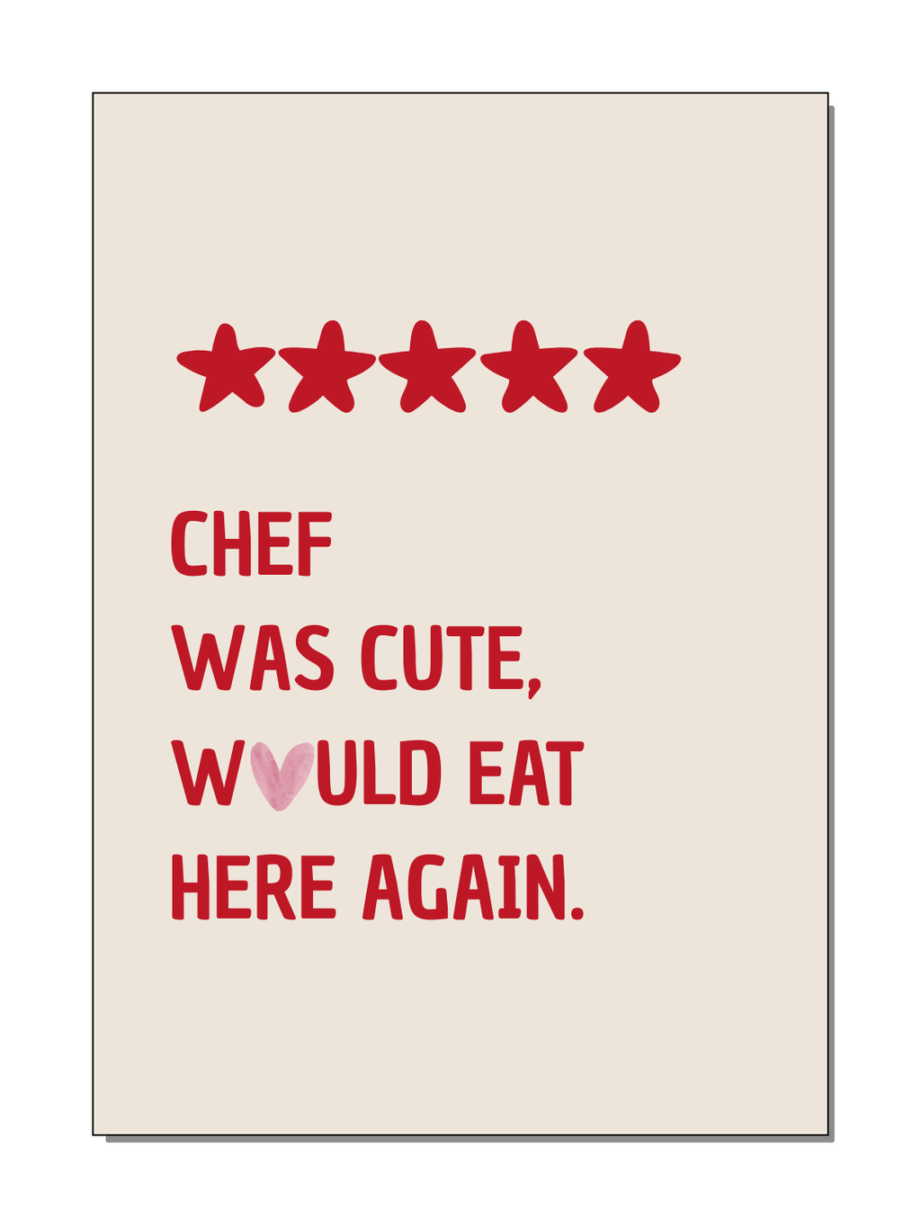 Poster - Chef was cute