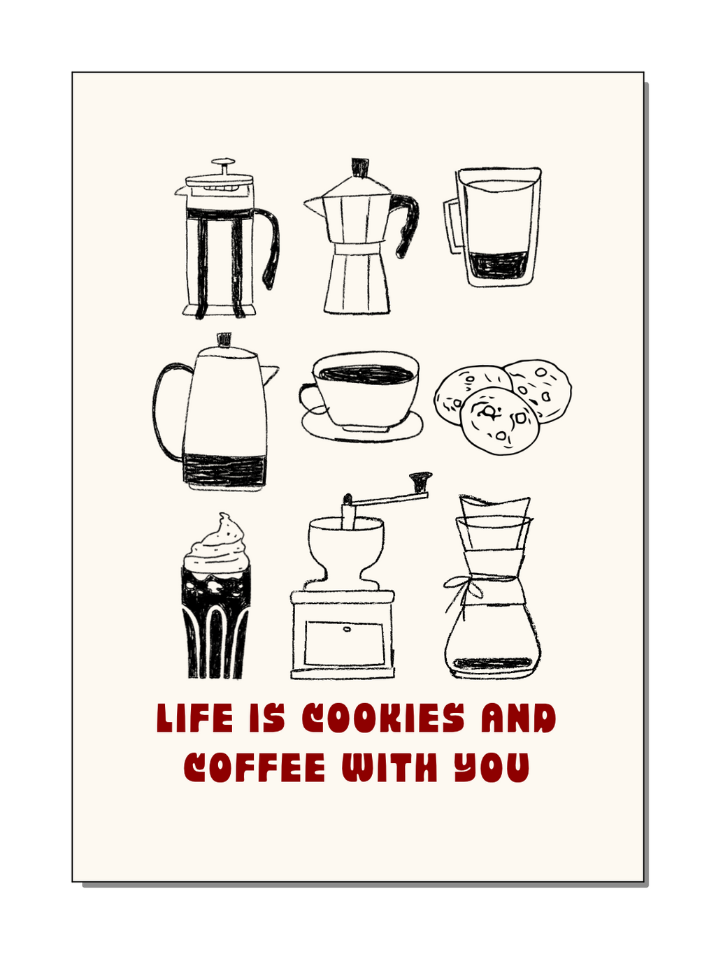 Poster - Coffee & Cookies