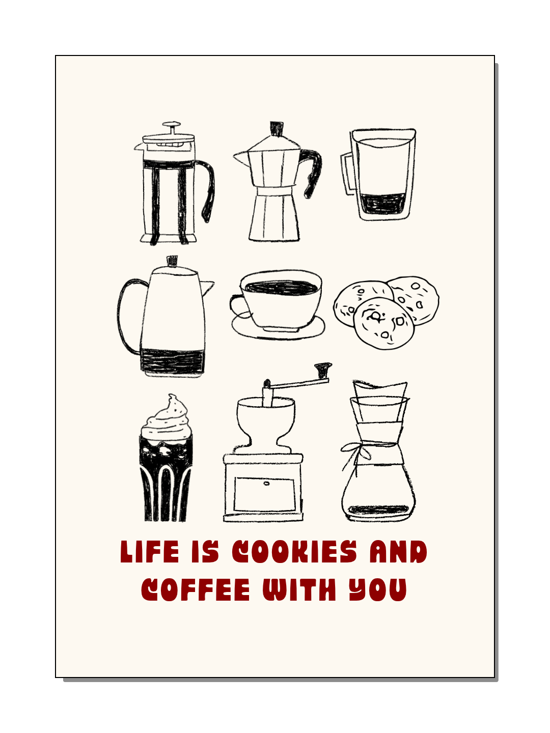 Poster - Coffee & Cookies