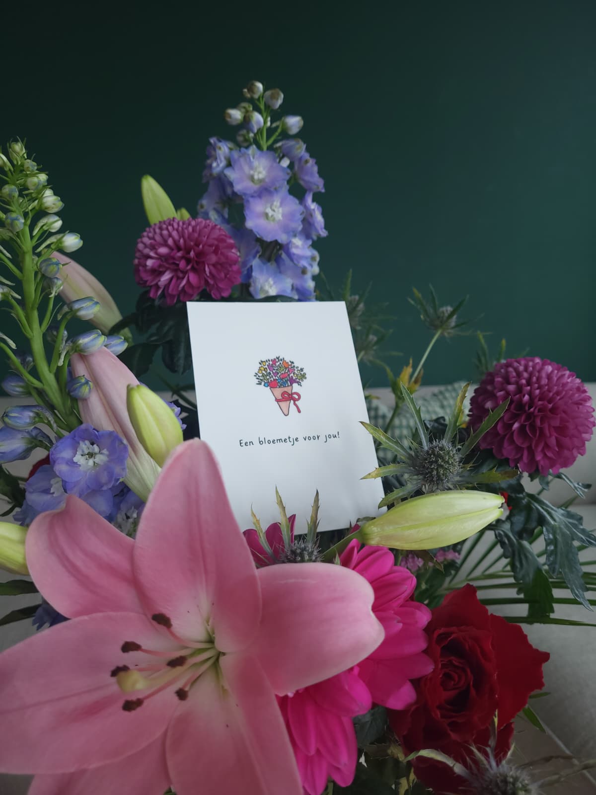 Kaart - Een bloemetje