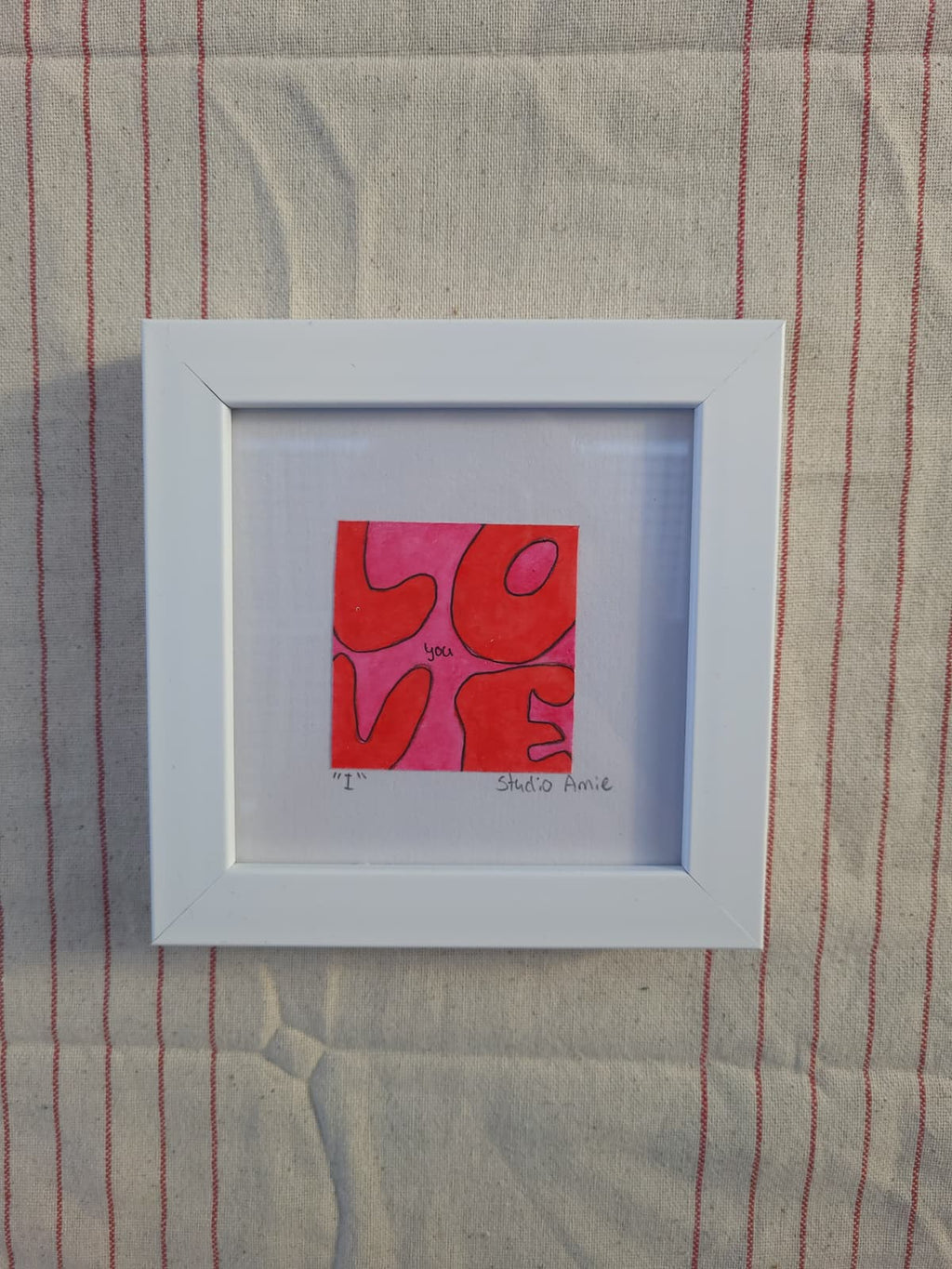 Mini print - I love you