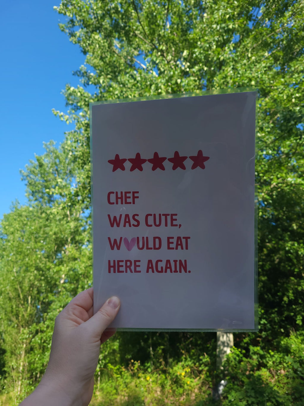 Poster - Chef was cute