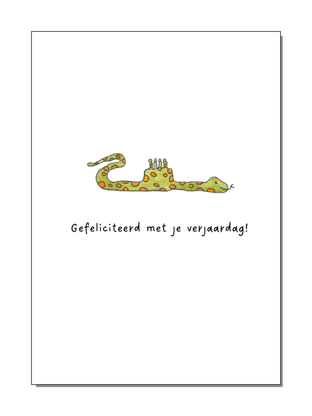 Kaart - Taart slang